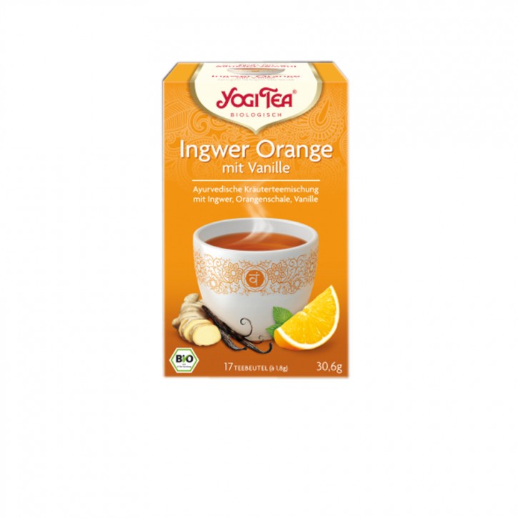 Bio Ingwer Orange mit Vanille 17 Btl. Yogi Tea