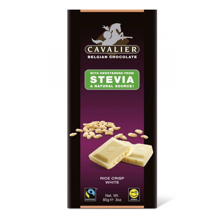Stevia Weiße Schokolade Rice Crisp  85g