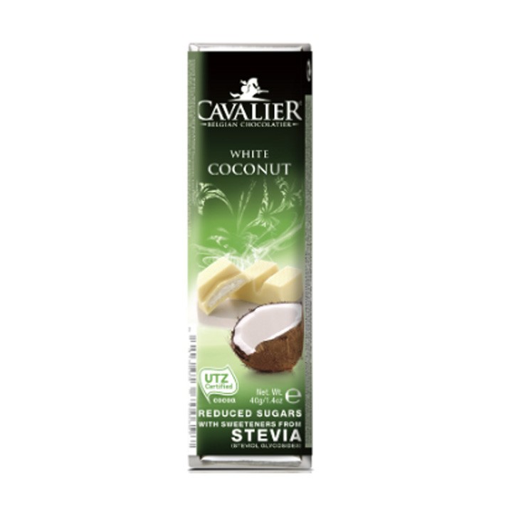 Stevia Schokoriegel weiß Kokos  40g