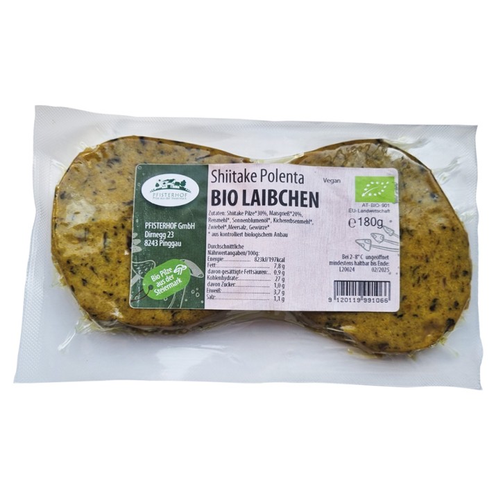 Shiitake Polenta Bio Laibchen 180g Pfisterhof